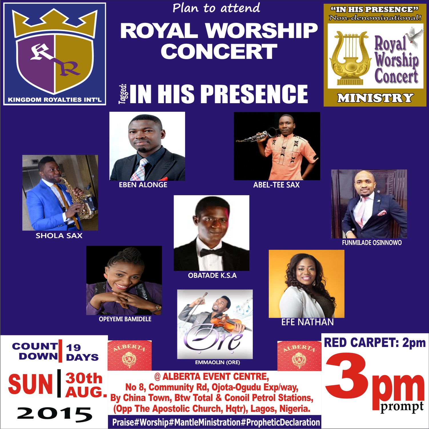 EVENT: IN HIS PRESENCE - ROYAL WORSHIP CONCERT [@ihpconcert] 1