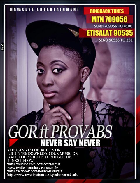 VIDEO: NEVER SAY NEVER - GOR (God's Own Radicals)[@houseofradikalz] ft @Provabs 1