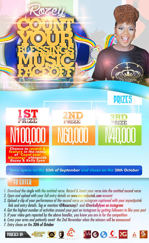 Win N100,000 In Rozey. "Count Your Blessings Music Faceoff”!! 1