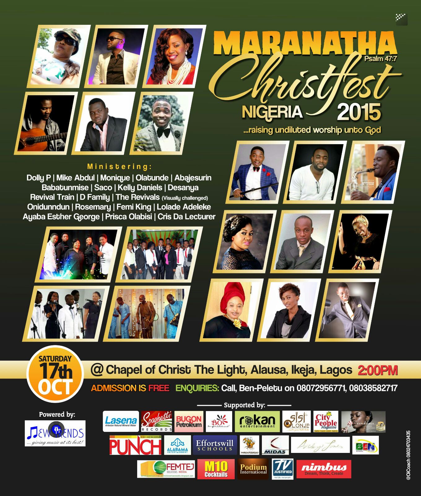 EVENT: MARANATHA CHRISTFEST NIGERIA 2015 with Sophie Fey [@sophiefey] & Friends 1