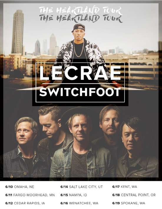 Grammy ® Award Winner Lecrae And Switchfoot Set Out On The Heartland Tour In June 1