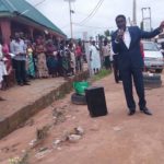 Bishop David Abioye on the Streets of Abuja Evangelizing. 5