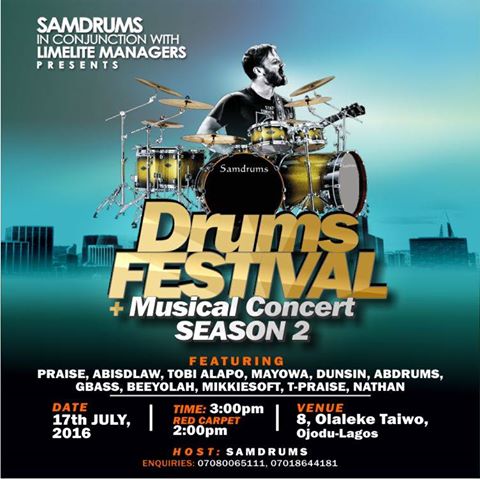 SamDrums & Limelite Events Presents Drums Festival & Musical Concert Season 2 [@Samdrums2000] 1