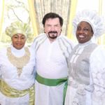 Dr. Mike Murdock ministers at a white garment (Aladura) church in Lagos. 6