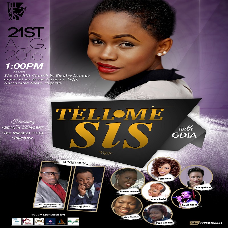 EVENT: TELL ME SIS WITH GDIA | AUGUST 21st 1