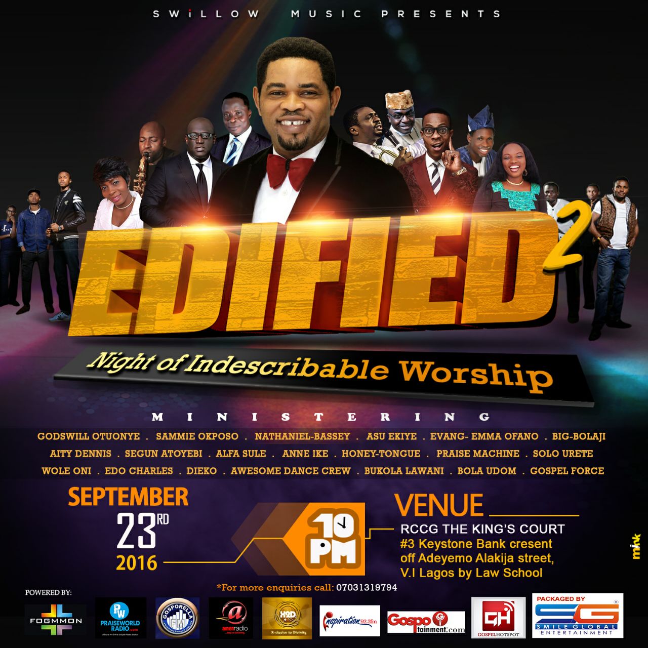 Swillow Music Presents "EDIFIED SEASON 2" | 23rd Sept,2016. 2