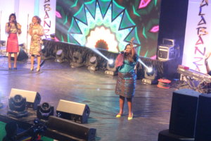 Lara George on stage at Alabanza 4 (sounds of Africa) concert