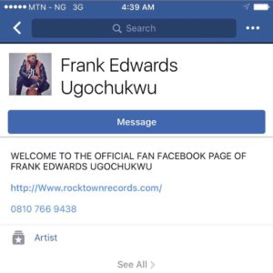 Frank Edwards rains curses on Impostor 2