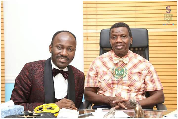 Apostle Johnson Suleman Meets Pastor Adeboye at Abba Father for a Refueling Of Grace. 1