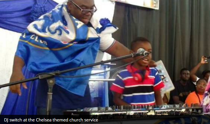 Church Holds Thanksgiving Service to Celebrate Chelsea Premiership Win. 1