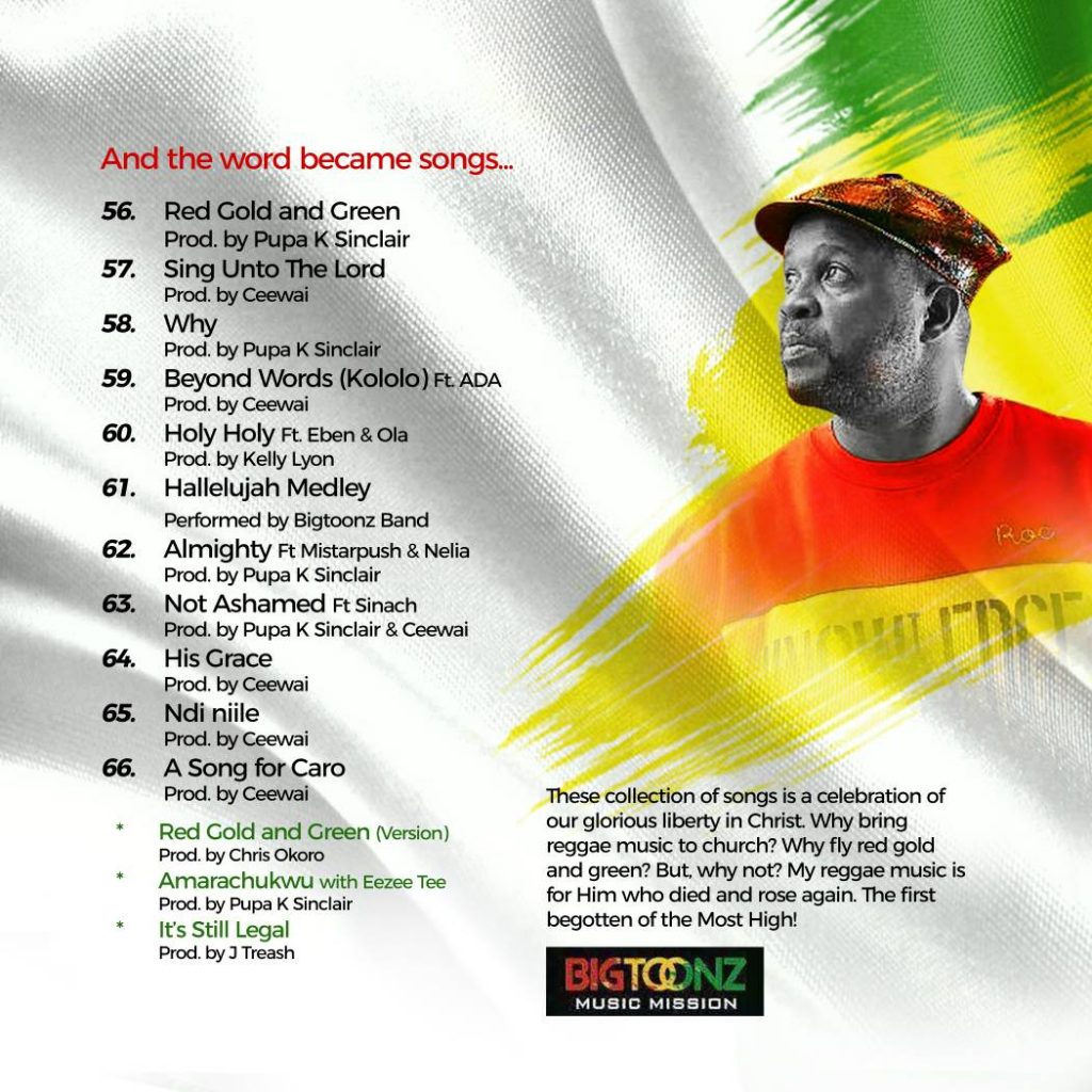 Buchi Finally Releases Red,Gold &Green Album. Available Now! 1