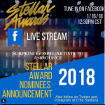 Announcement Of The 2018 Stellar Gospel Music Awards Nominees. 3