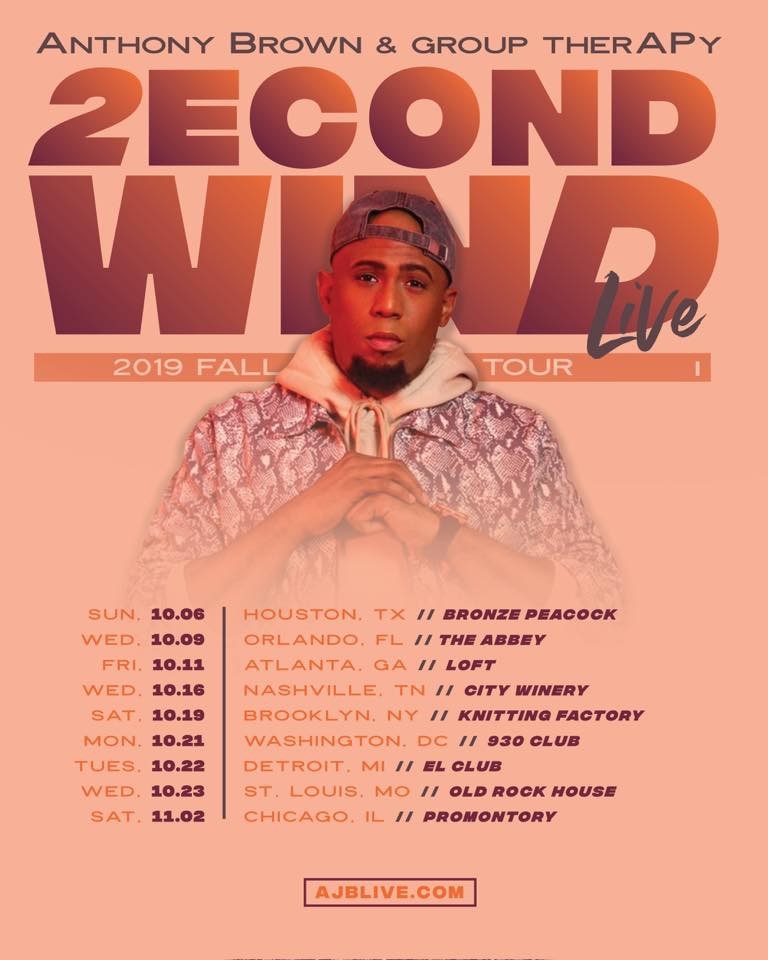 Anthony Brown 2econd Wind Live Tour Flier
