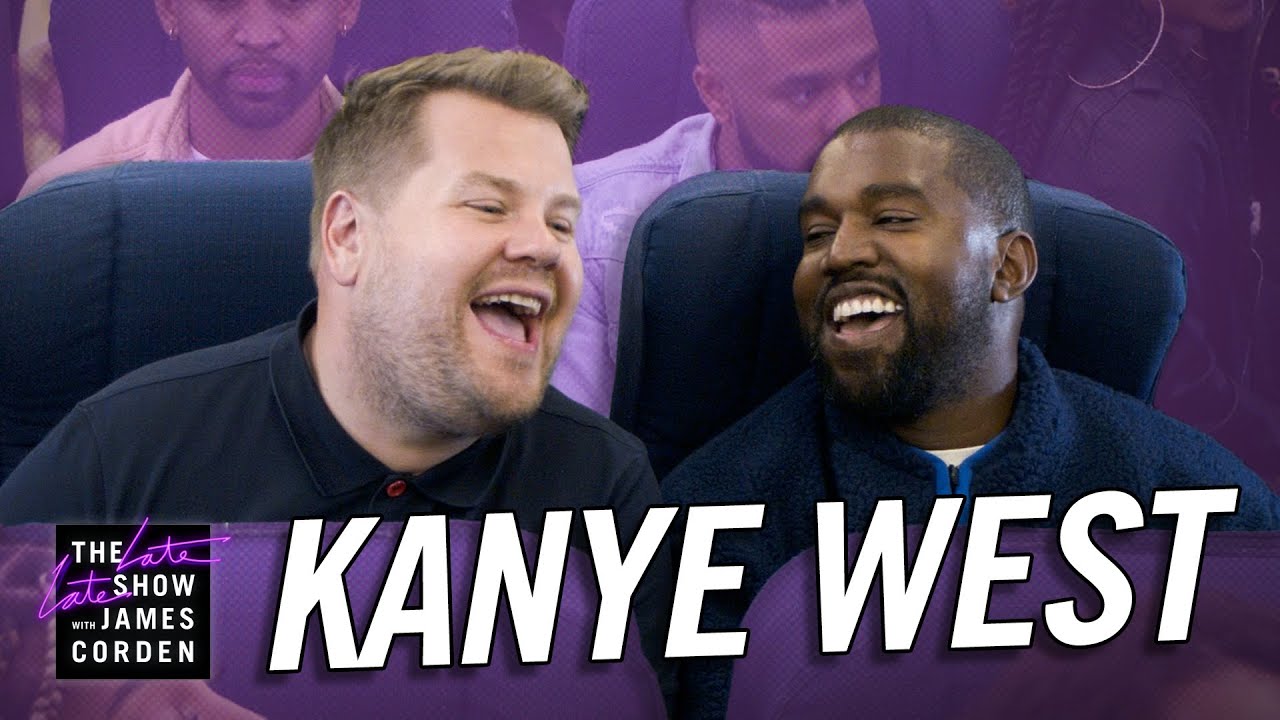 Kanye west and James Corden show