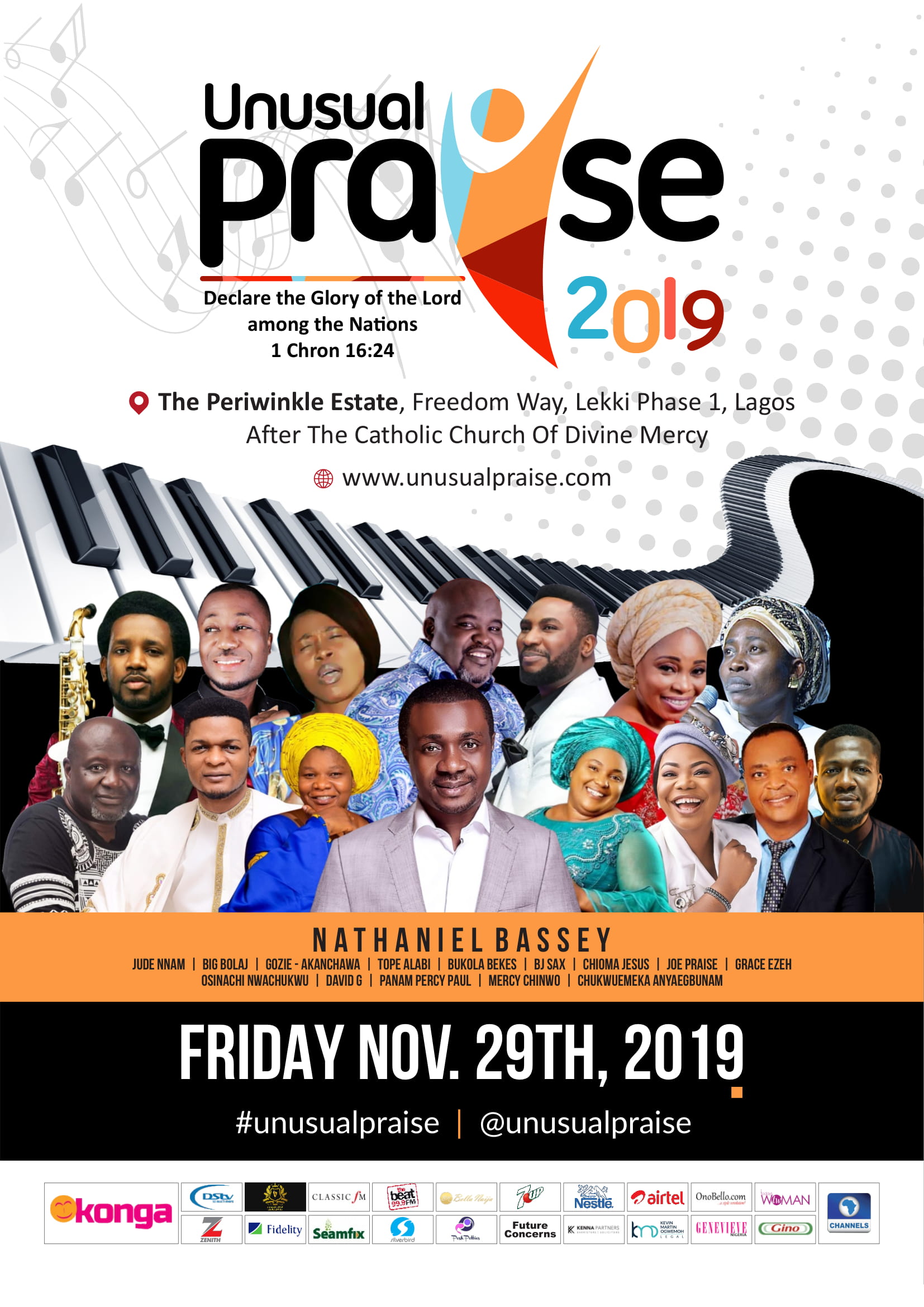 Nathaniel Bassey, Mercy Chinwo, Tope Alabi, Beejay Sax to headline mega Gospel concert Unusual Praise 2019 1