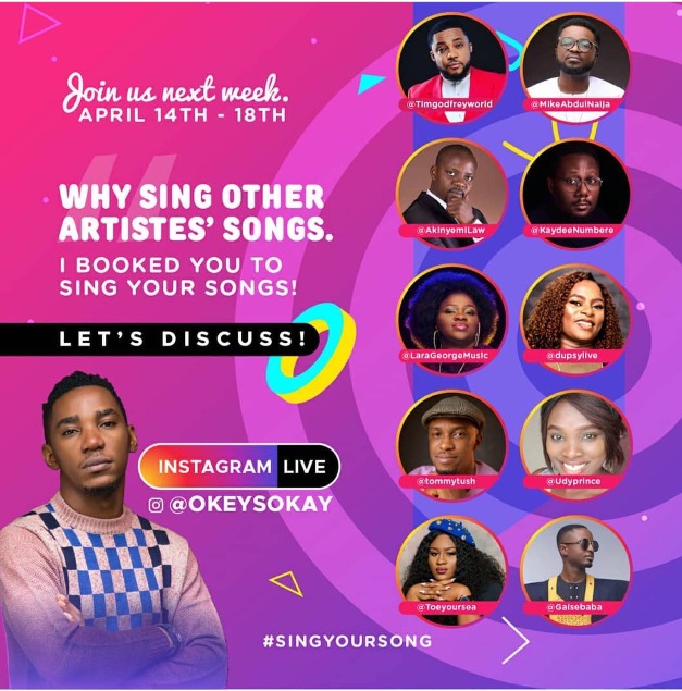 Okey Sokay to host WHY SING OTHER ARTISTES' SONGS? Discussions