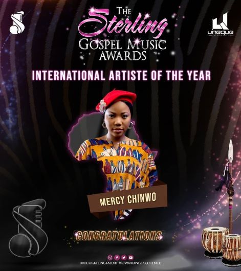 Mercy Chinwo Clinches Award