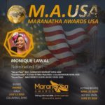 MONIQUE LAWAL IS NOMINATED FOR MARANATHA AWARDS