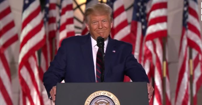 PRESIDENT TRUMP CITES GOD AS HE ACCEPTS NOMINATIONS