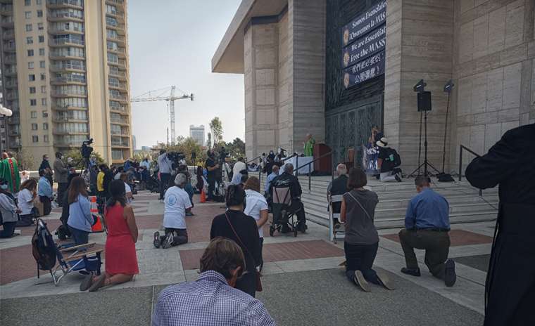 SAN FRANCISCO CATHOLICS PROTEST CORONA-VIRUS RESTRICTIONS